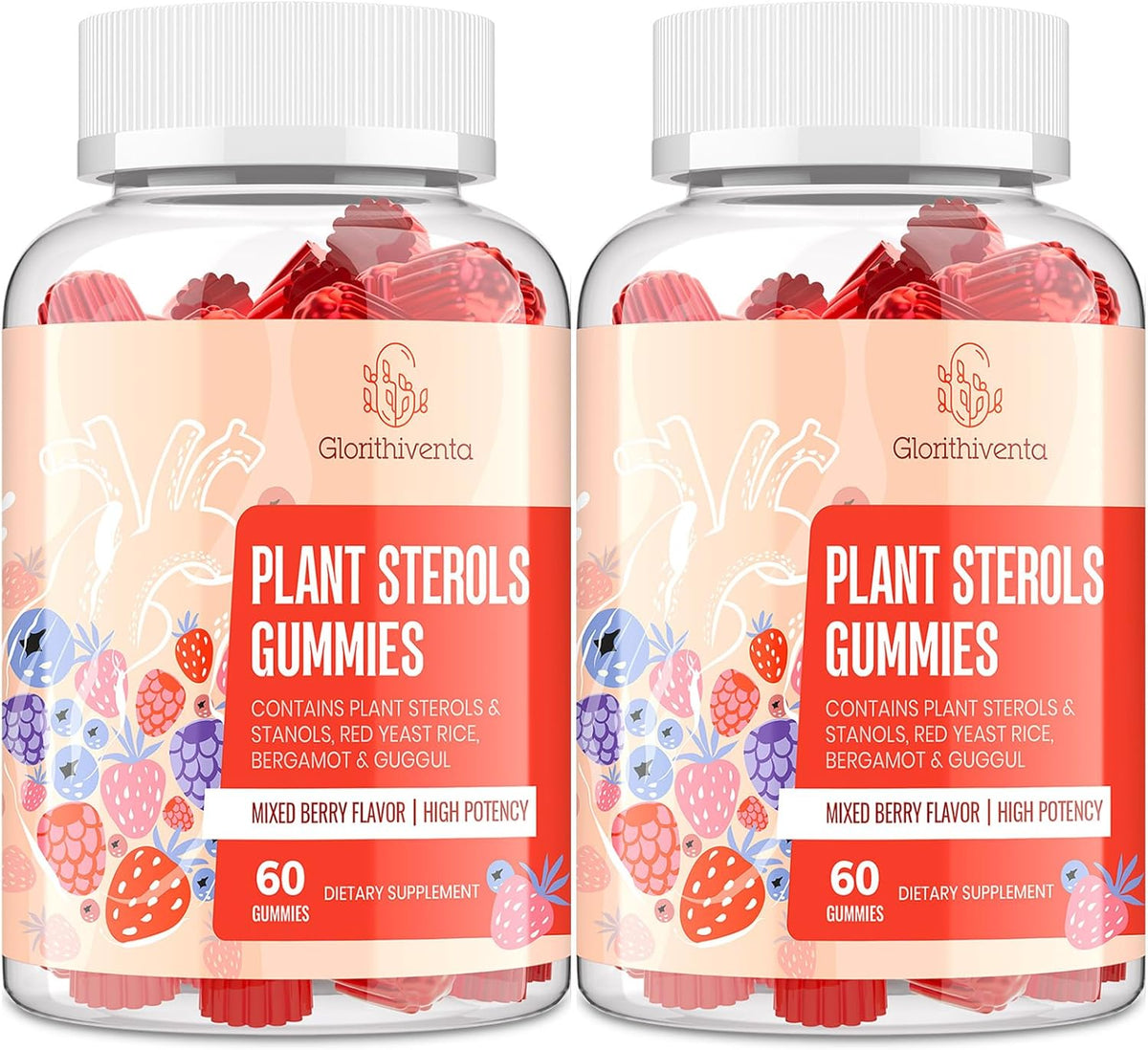 Plant Sterols & Stanols Supplement, Mixed Berry Flavour, 120 Tablets - görsel 1