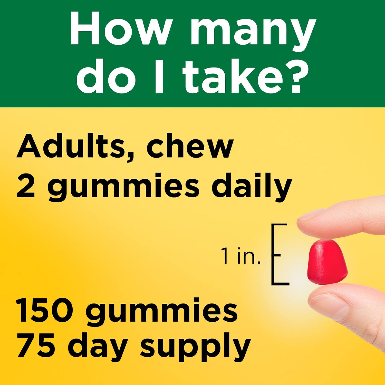 Nature Made Vitamin D3 Gummies - 2000 IU (50 mcg) - 150 Count - Immune and Bone Health - görsel 4
