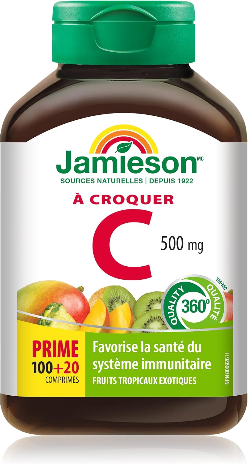 Jamieson Chewable Vitamin C 500 mg Tropical Fruit - görsel 2