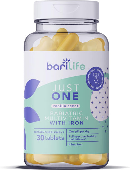 Bari Life Just One - Once Daily Bariatric Multivitamin with Iron, 90 Tablets