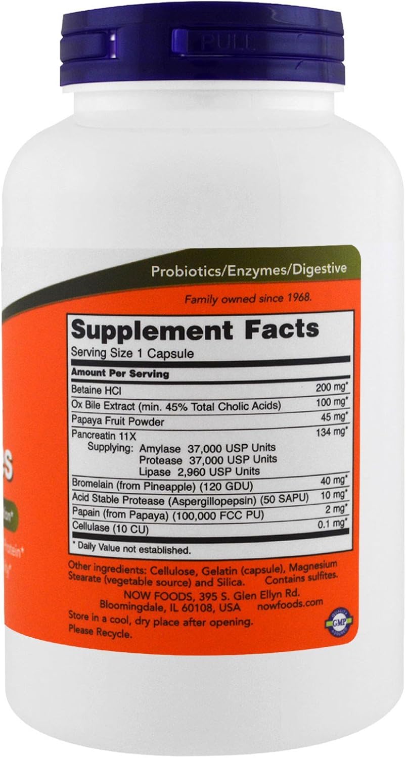 NOW Foods Super Enzymes, 180 Capsules (Pack of 2) - görsel 2