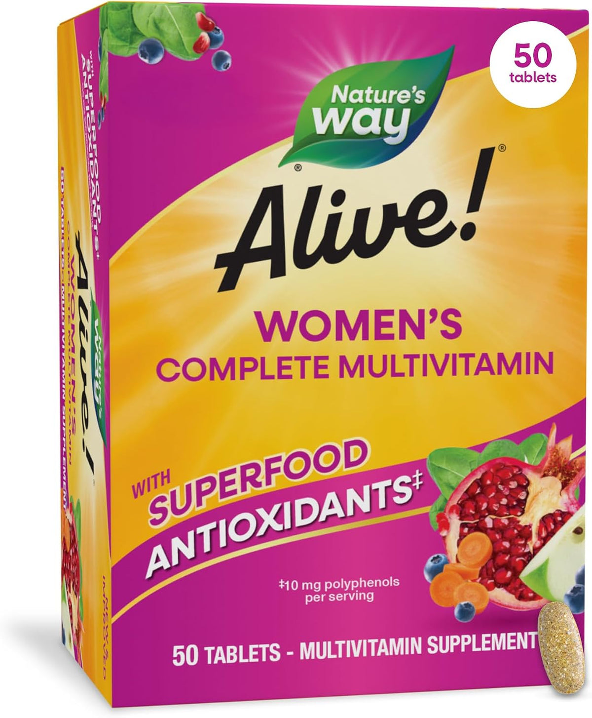 Nature's Way Alive! Complete Multivitamin for Women, 50 Tablets - görsel 1