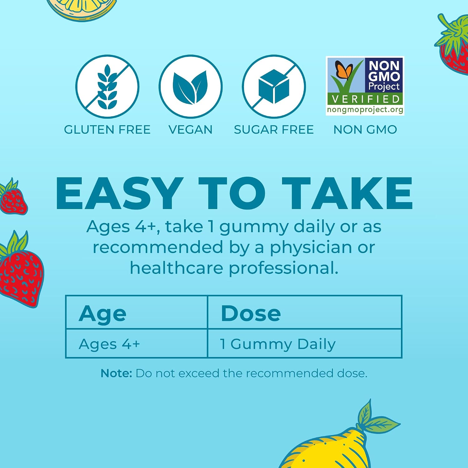 MARYRUTH'S Kids Multivitamin Gummies | Sugar Free | 2 Month Supply | Ages 2+ | Vegan | 60 Count - görsel 8