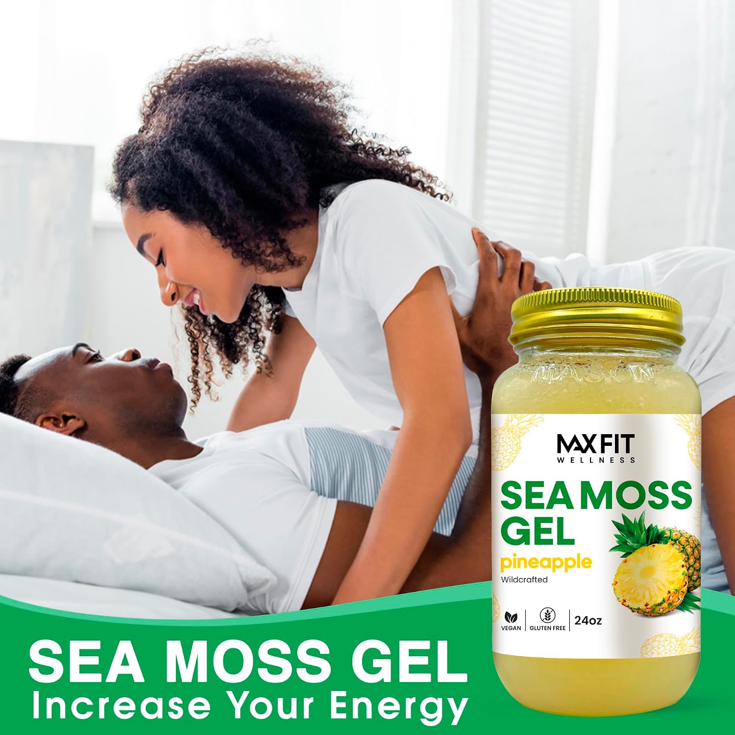 Sea Moss Gel Raw (12 Flavours) 710ml - Wildcrafted Gold Sea Moss from Saint Lucia | 92 Vitamins and Minerals | Pure Raw+Non-GMO | Vegan Superfood - görsel 3