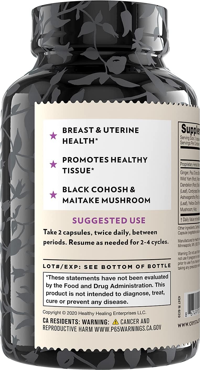 Crystal Star Fibro Defence, 150 Capsules - 17 Whole-Herb Blend for Women - görsel 2