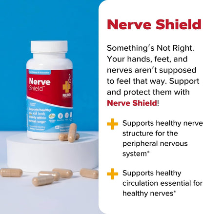 Redd Remedies Nerve Shield, Supports Healthy Nerve Structure and Circulation, 120 Vegan Capsules