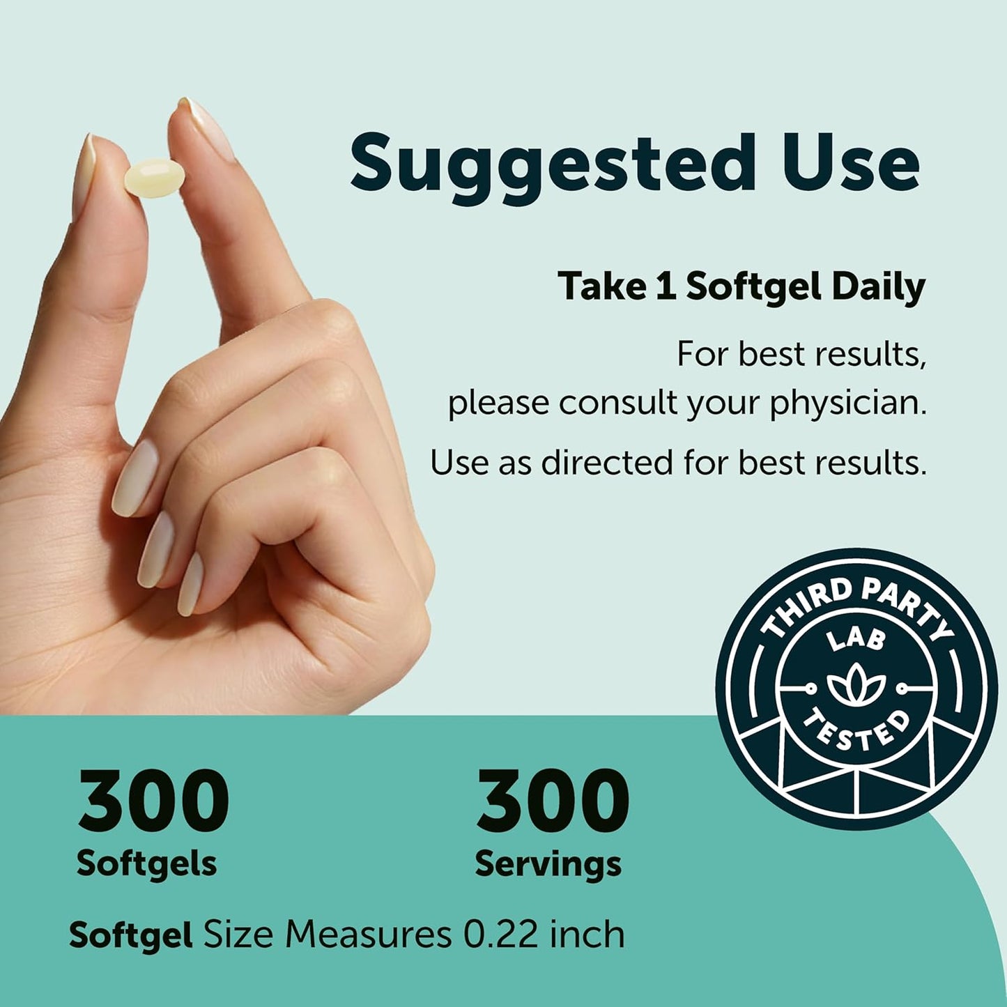 Micro Ingredients Vitamin K2 MK-7 200 mcg, 300 Coconut Oil Softgels – Non-GM Supplement - görsel 4