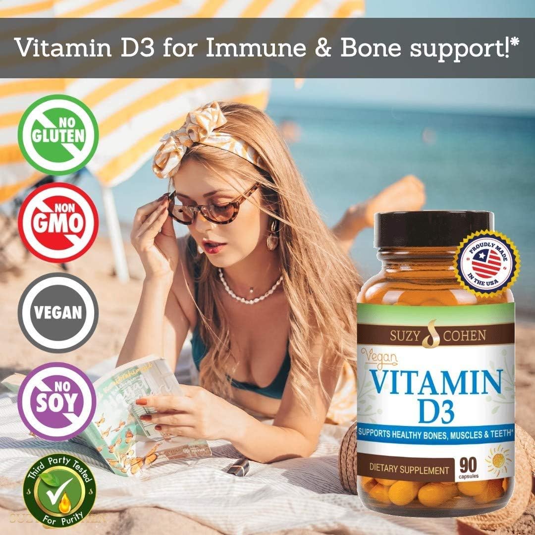 Script Essentials Vegan Vitamin D3 5,000 IU - Plant-Based Cholecalciferol for Immune & Bone Health - görsel 2