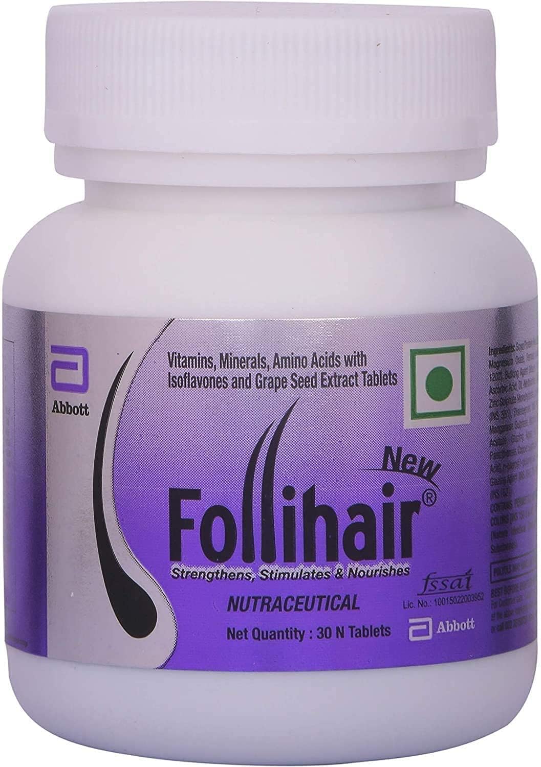 Pack of 4 Follihair 30 Tablet Each Pack - görsel 2