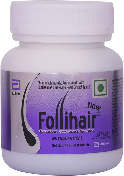 Pack of 4 Follihair 30 Tablet Each Pack