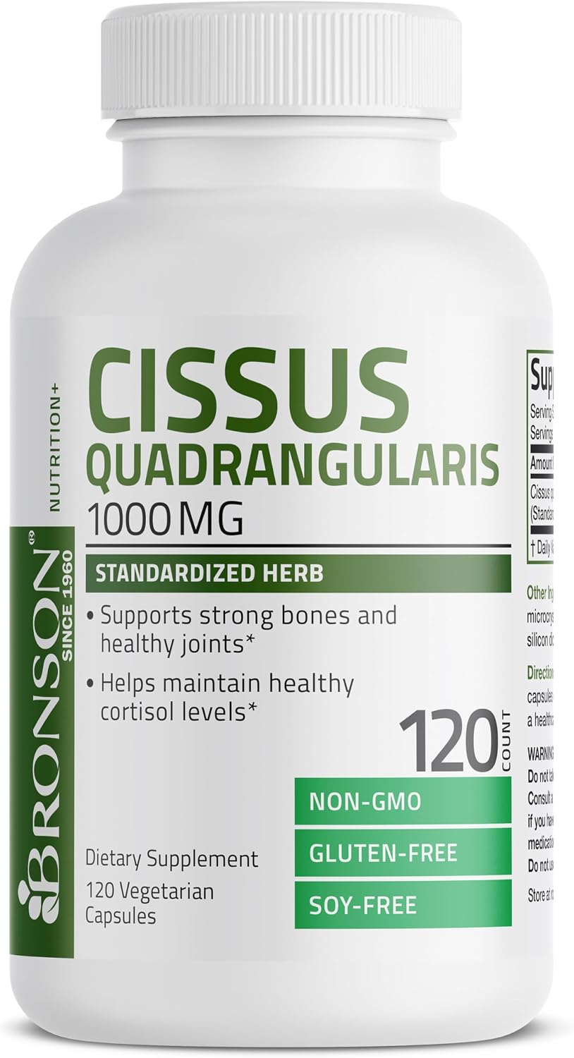 Bronson Cissus Quadrangularis Extract 1000 mg - Non-GM, 120 Vegetarian Capsules - görsel 4