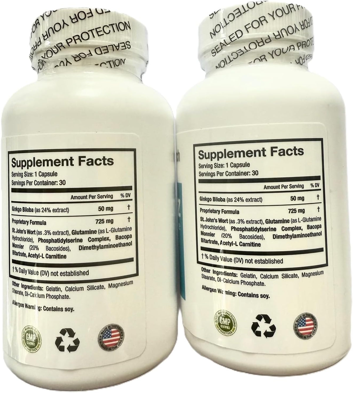 Memotenz Brain Function Supplement – 2-Pack (120 Capsules) – Brain Booster for Memory, Focus and Mental Clarity - görsel 2