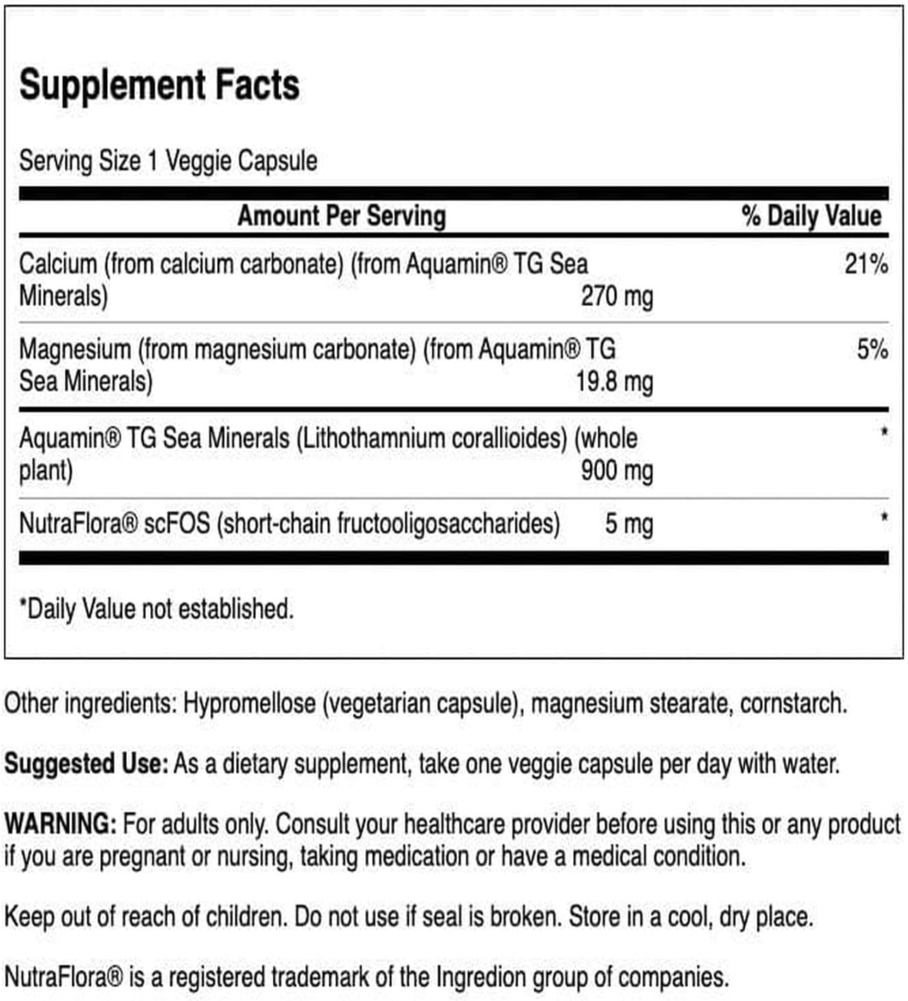 Swanson Aquamin Sea Minerals: Red Mineral Algae 60 Veg Capsules - görsel 2