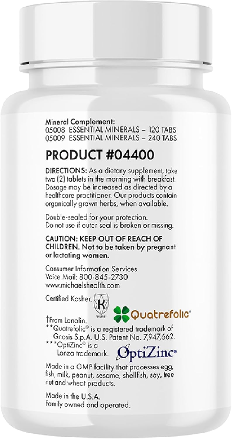 Michael's Health Naturopathic Programmes Teen Girls Multivitamin - 60 Vegetarian Tablets - With B Complex Vitamins & Female Herbal Blend - Kosher - 30 Servings - görsel 8