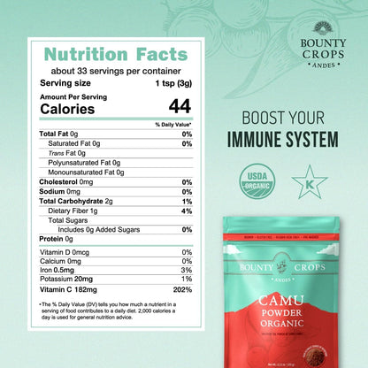 Bounty Crops Organic Camu Camu Powder (100 g)