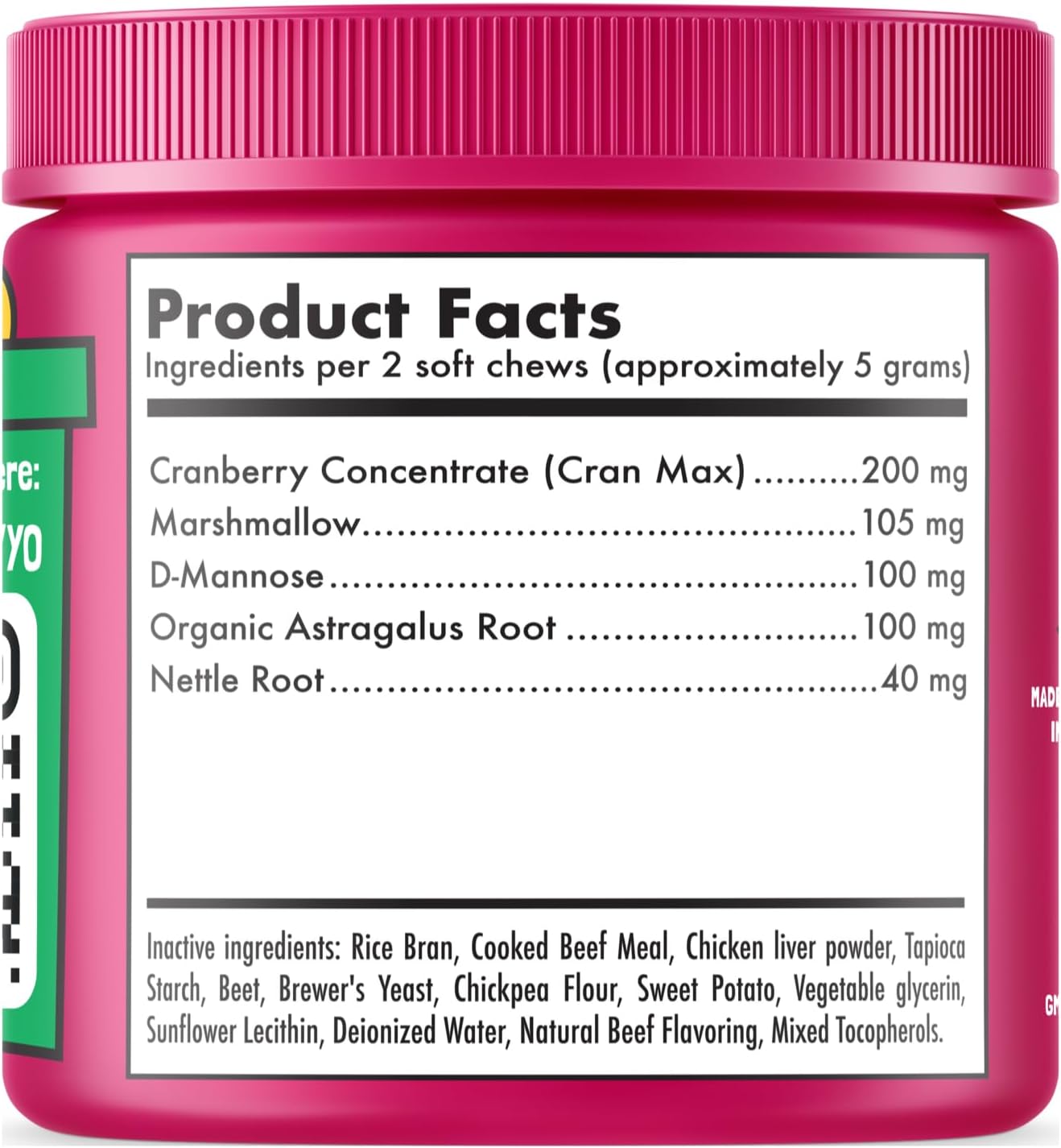 LEGITPET Cranberry UTI Chews for Dogs with D-Mannose – Bladder Support, 120 Soft Chews - görsel 5