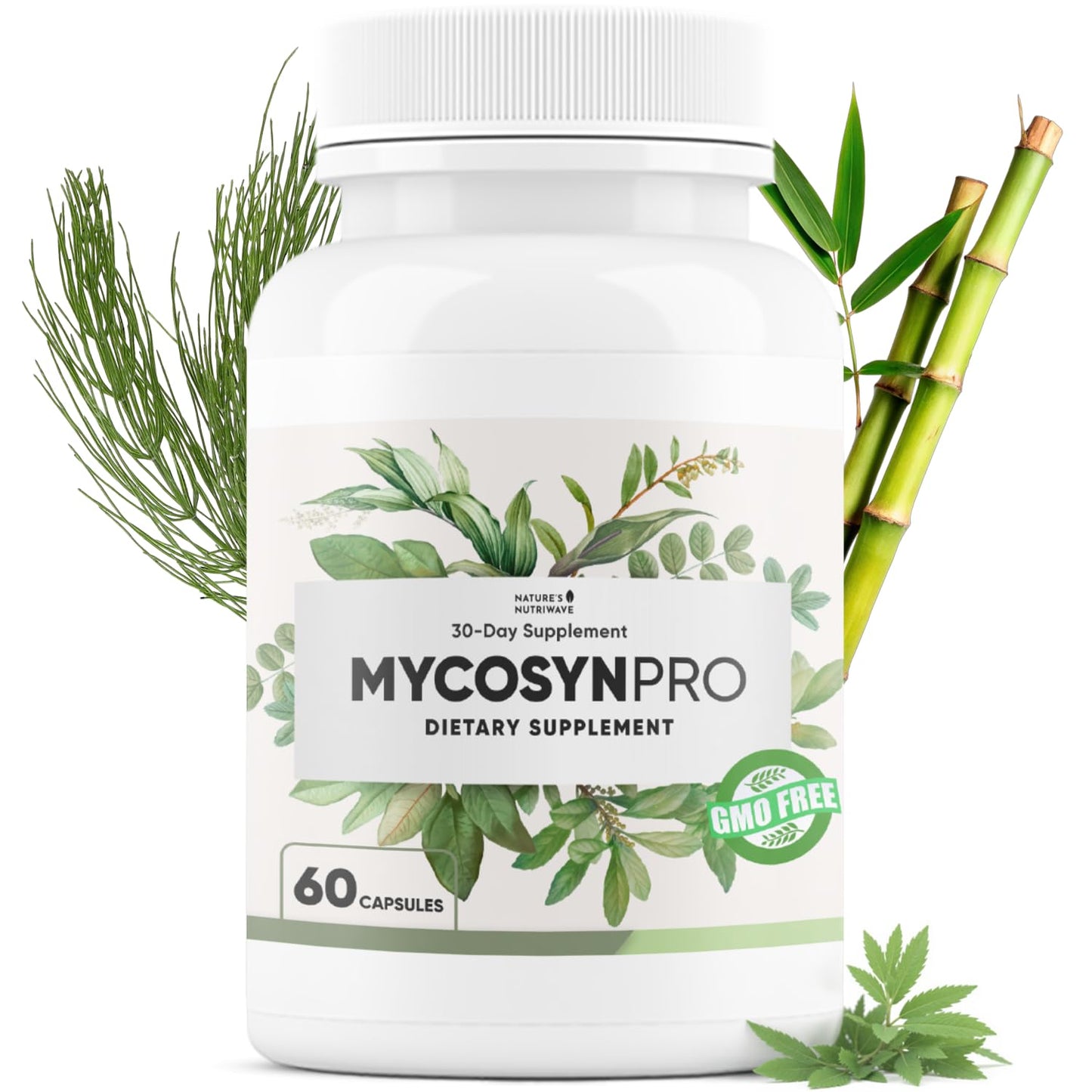 Mycosyn Pro - Natural Supplement with Vitamin C, Folate & Biotin | Non-GMO, Stimulant-Free | Made in the USA, GMP-Certified | 60 Capsules - görsel 6