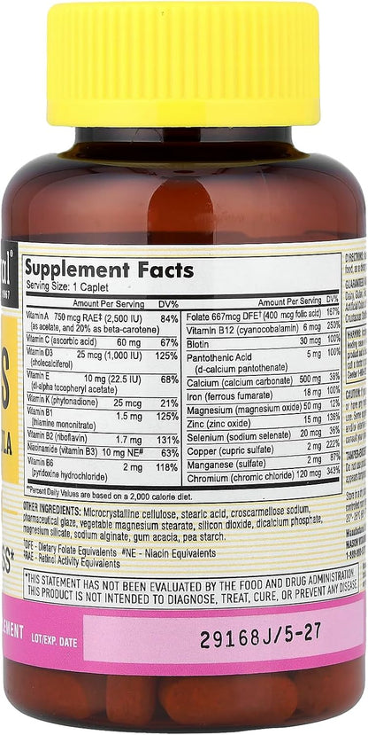 MASON NATURAL Women's Daily Multi Formula, 90 Caplets