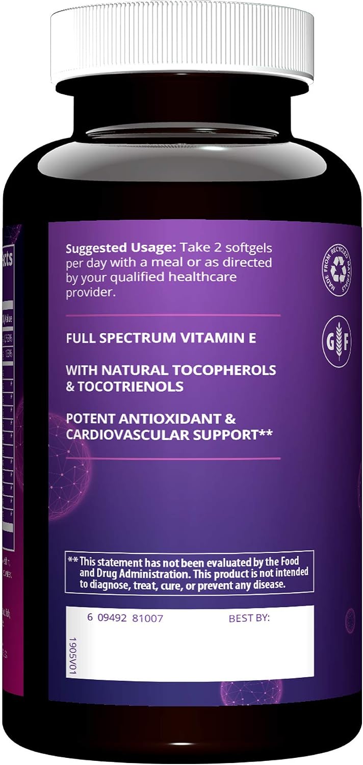 MRM Nutrition Complete E - Vitamin E Complex - 30 Softgels - görsel 2