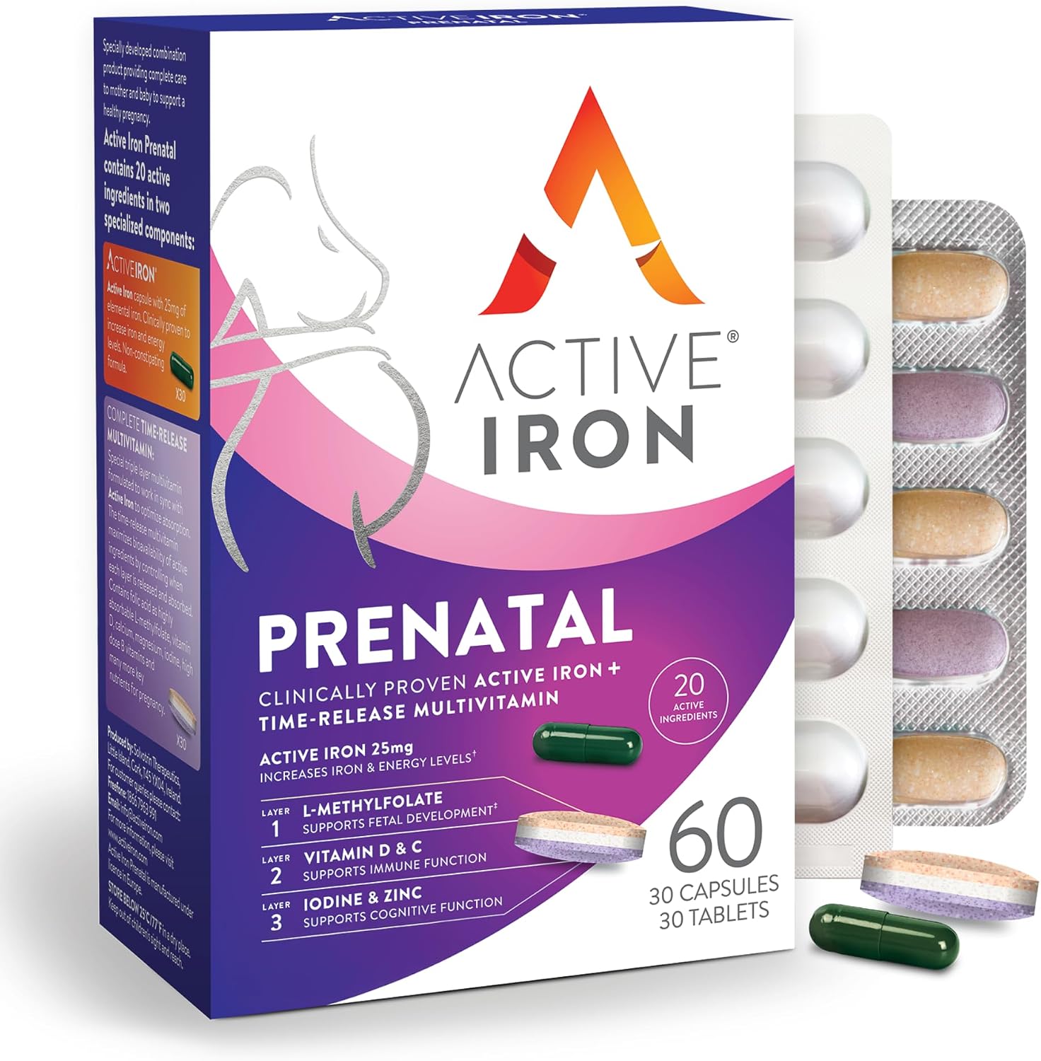 Active Folic Acid Supplement, 400mcg L-Methylfolate, Supports Pregnancy & Energy, Vegan, 60 Capsules - görsel 10