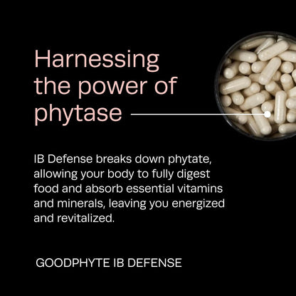 Goodphyte | IB Defence Food Supplement | 60 Capsules | Naturally Occurring Enzymes that Support Digestion