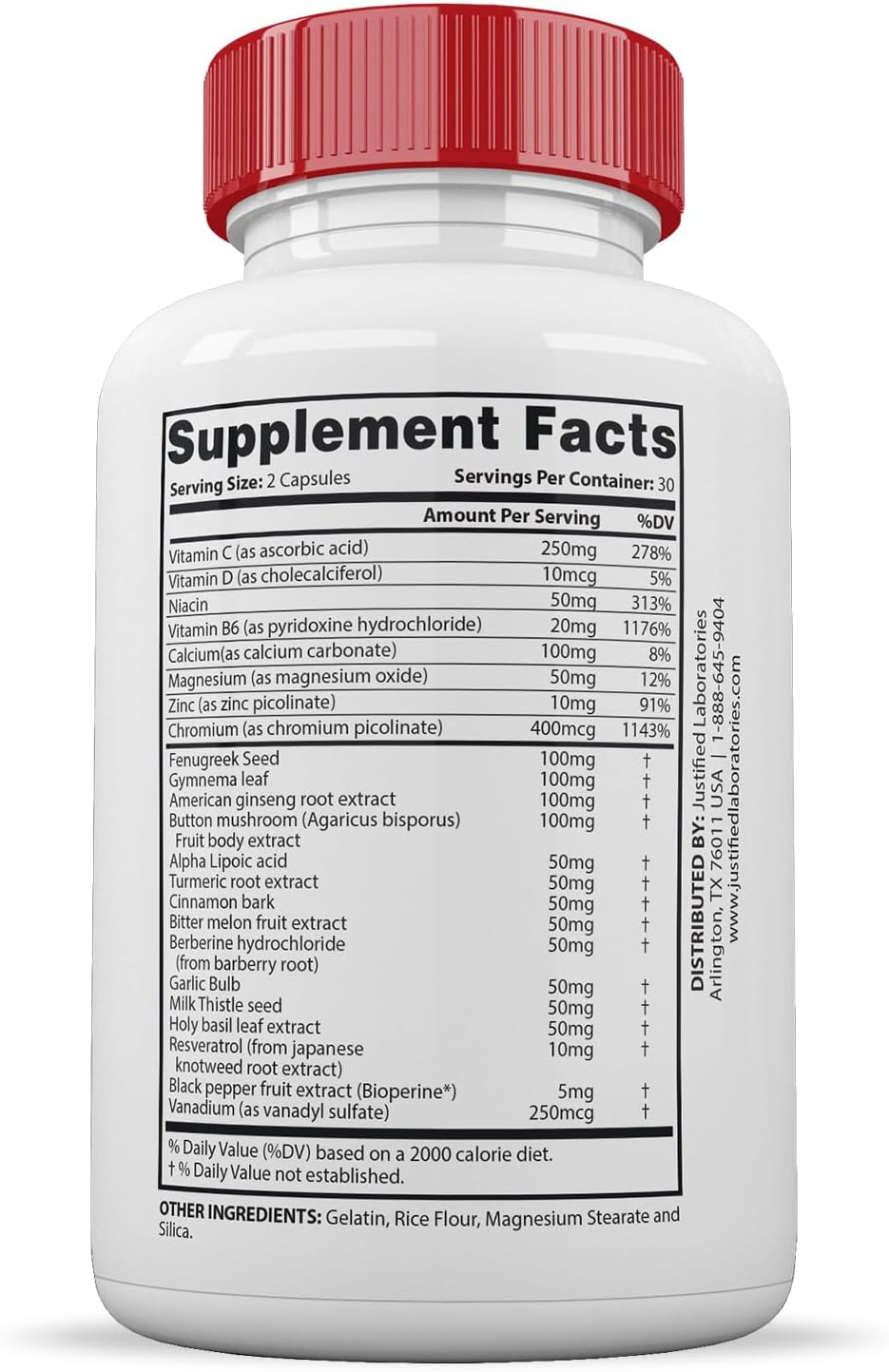Justified Laboratories Sweet Relief Glycogen Support Extreme - 1295mg Herbal & Vitamin Blend, 120 Capsules (Twin Pack) - görsel 6