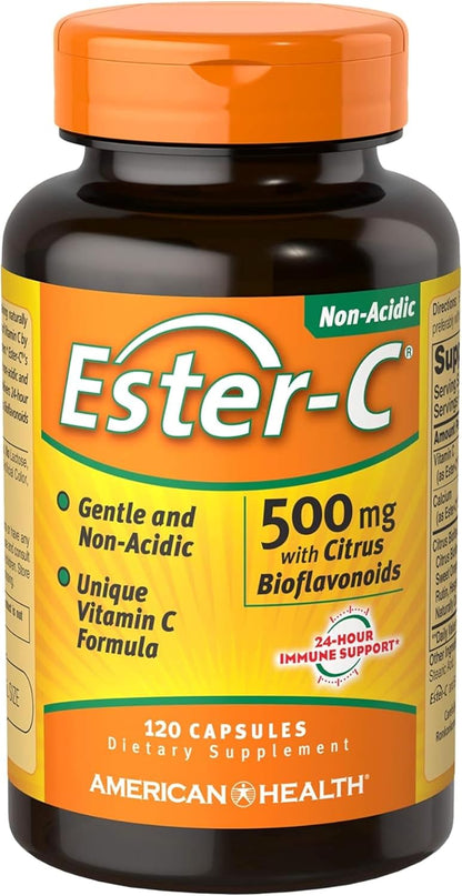 American Health Ester-C with Citrus Bioflavonoids - 500 mg, 60 Capsules