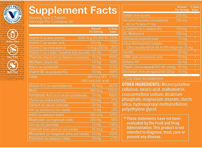 The Vitamin Shoppe Biotin 400mcg - Hair, Skin & Nail Support, 120 Tablets