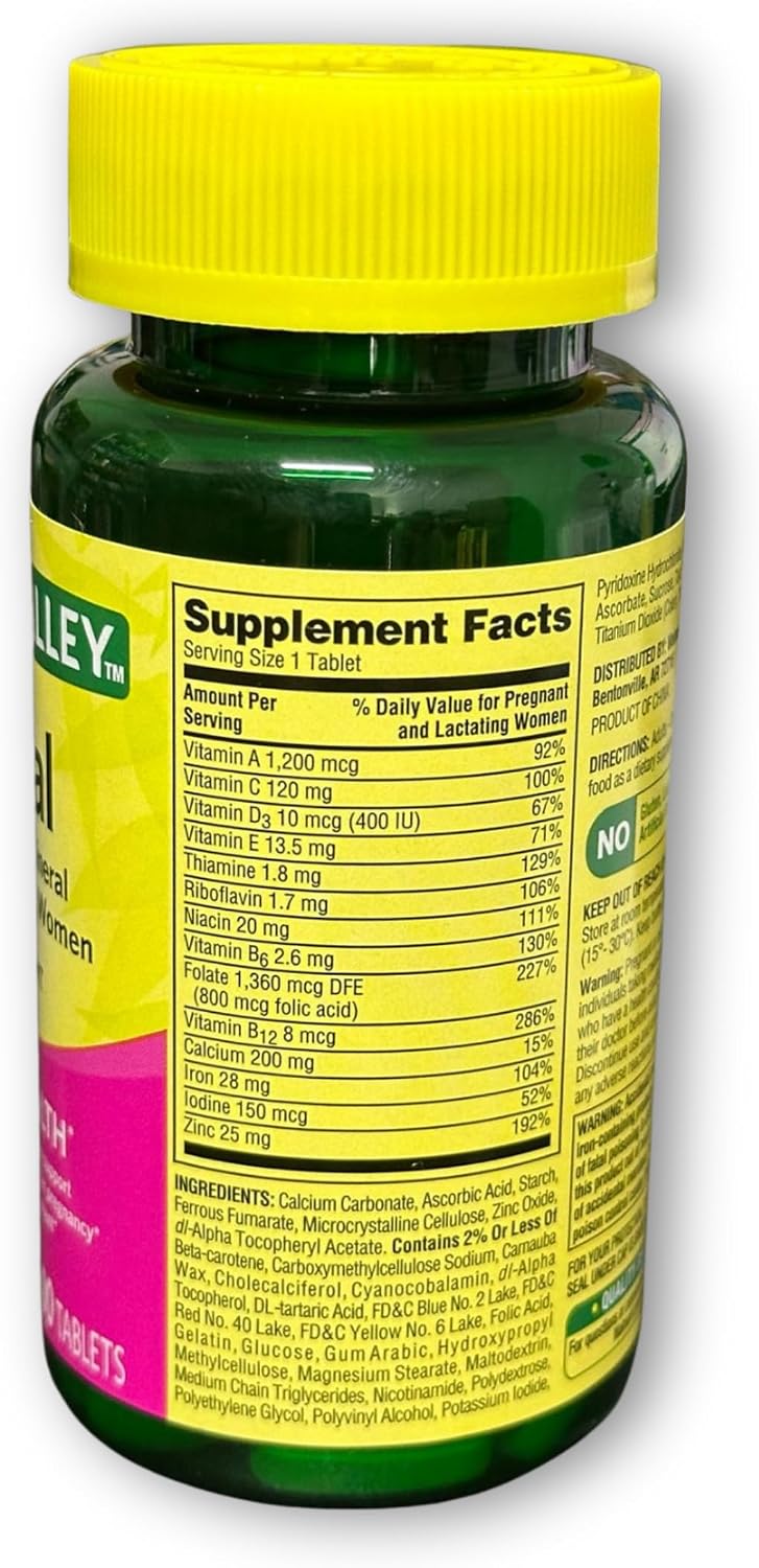 Fusion Shop Store Prenatal Vitamins - Multivitamin for Pregnant & Breastfeeding Women, 100 Tablets - görsel 5