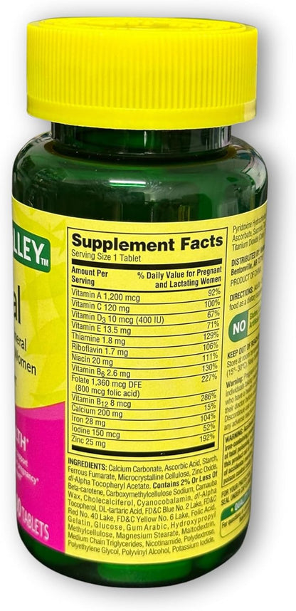 Fusion Shop Store Prenatal Vitamins - Multivitamin for Pregnant & Breastfeeding Women, 100 Tablets