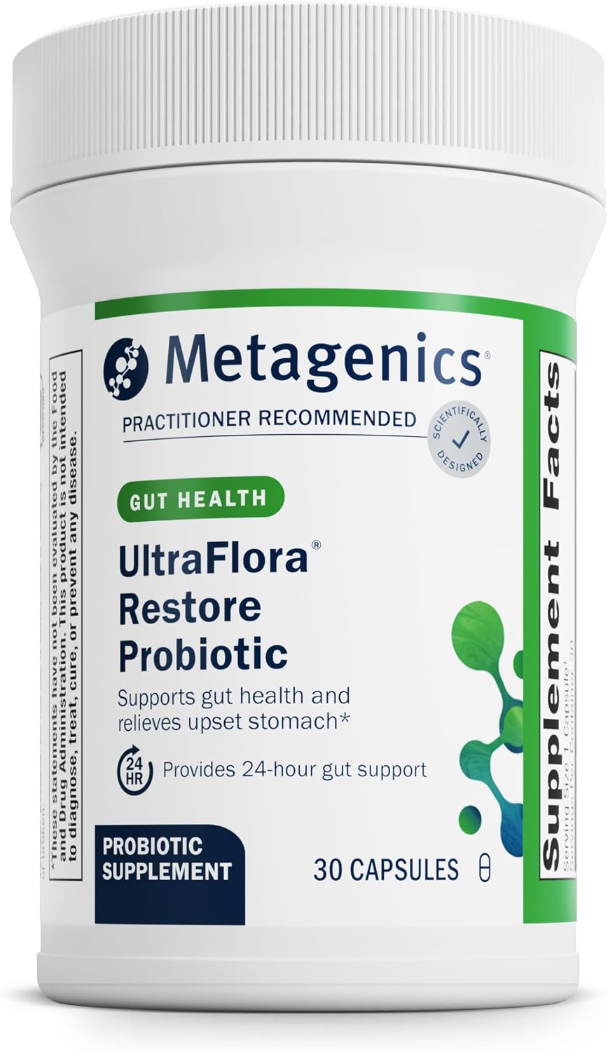 Metagenics UltraFlora Restore Probiotic – 20 Billion CFU – 30 Capsules - görsel 1