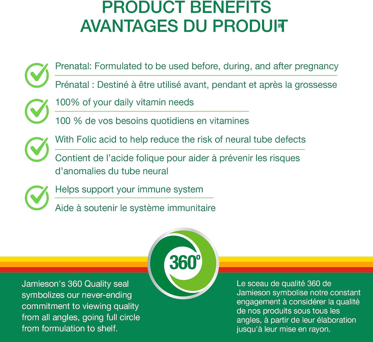 Jamieson Prenatal Multivitamin 100 Caplets - görsel 3