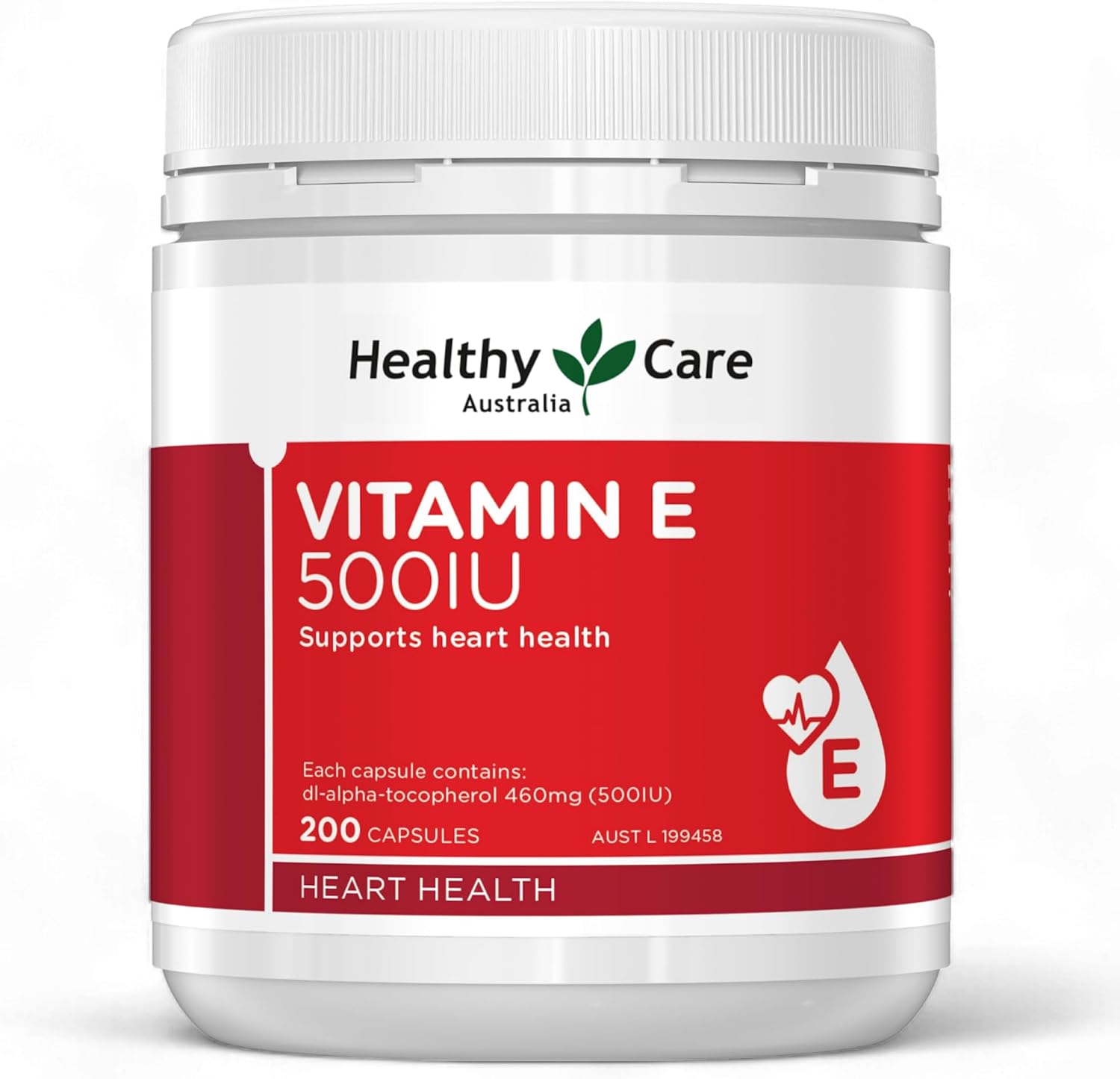 Healthy Care Vitamin E 500IU 200 Capsules - görsel 1