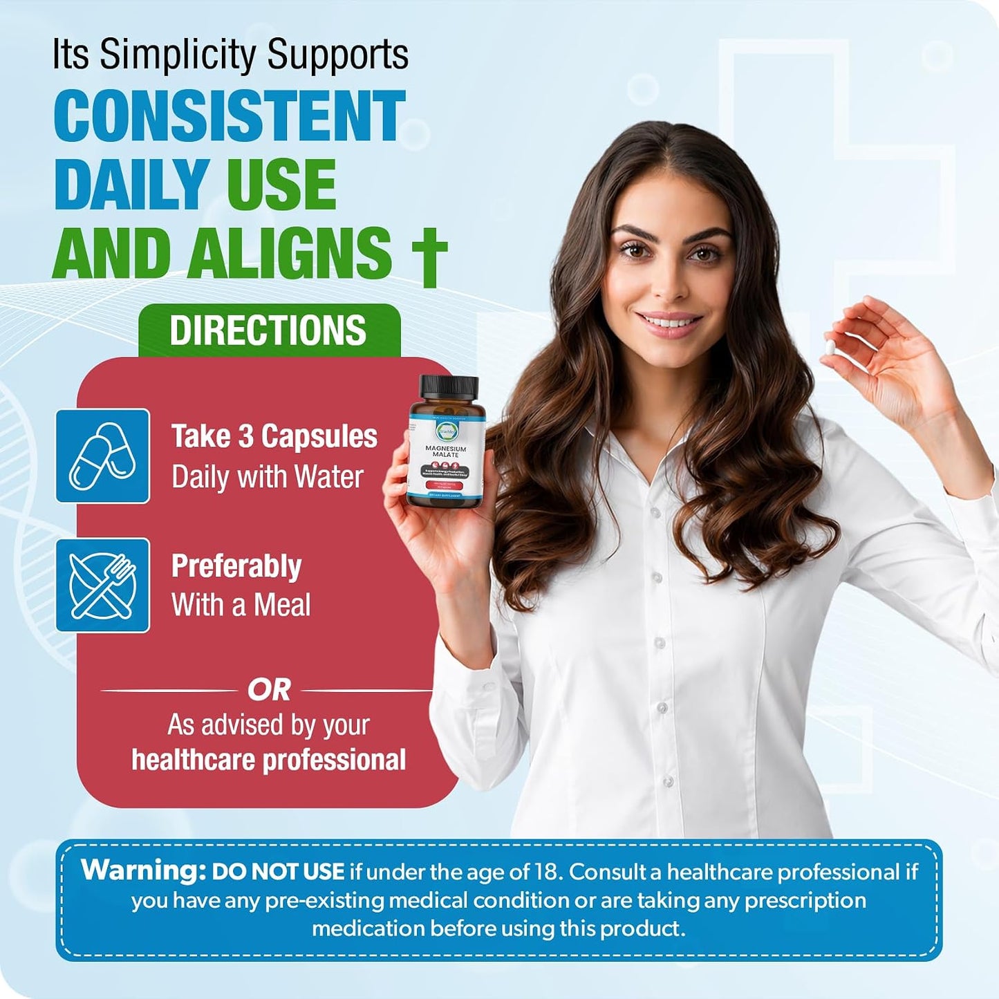 Magnesium Malate Capsules 1350mg – 90 Capsules - görsel 5