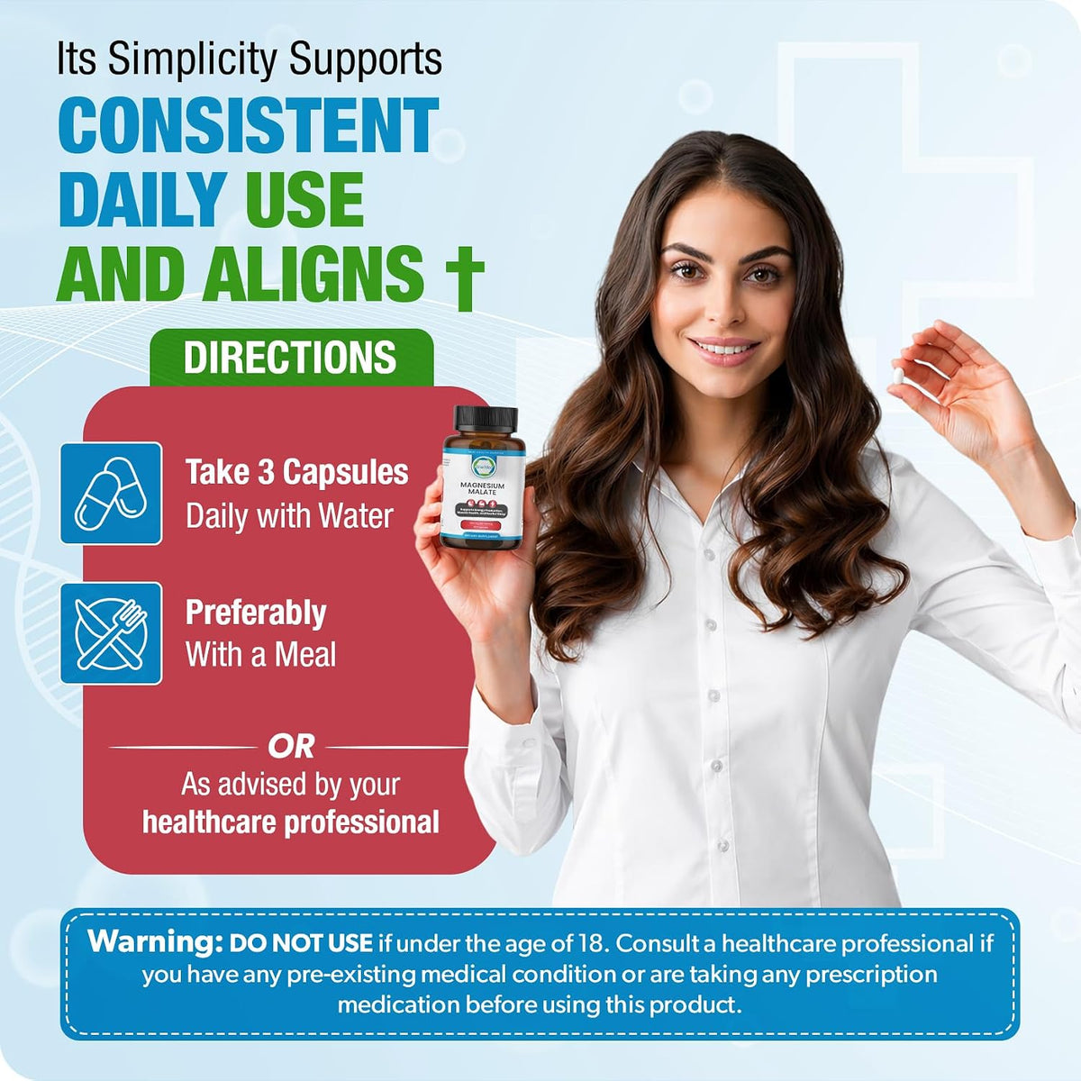 Magnesium Malate Capsules 1350mg – 90 Capsules - görsel 5