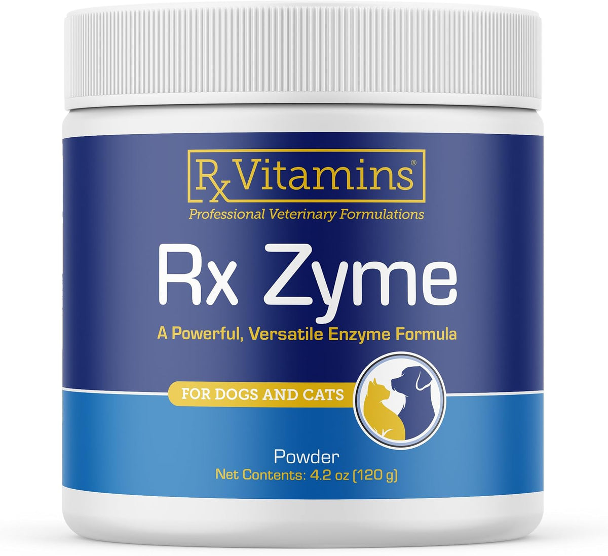 Rx Vitamins Rx Zyme Powder - Digestive Enzymes for Dogs and Cats (120g) - görsel 1