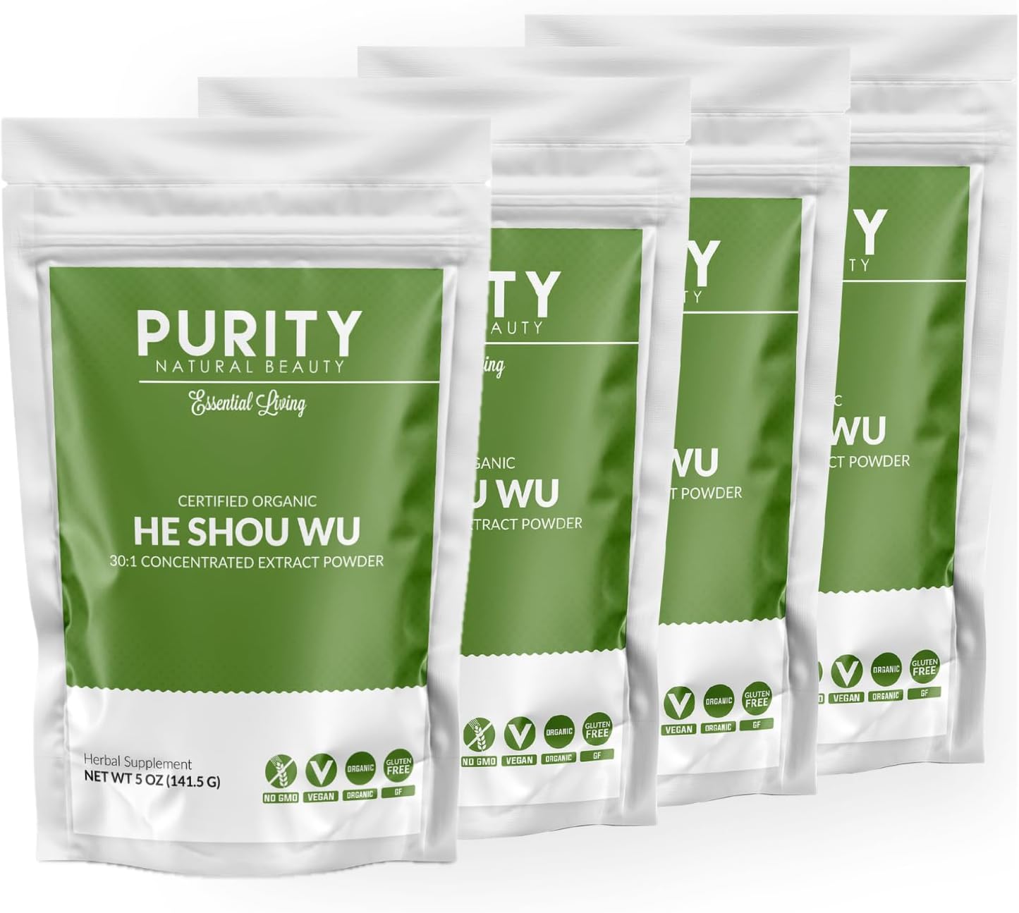 Certified Organic He Shou Wu - 141g Bag of 30:1 Concentrated Fo-Ti Extract - görsel 9