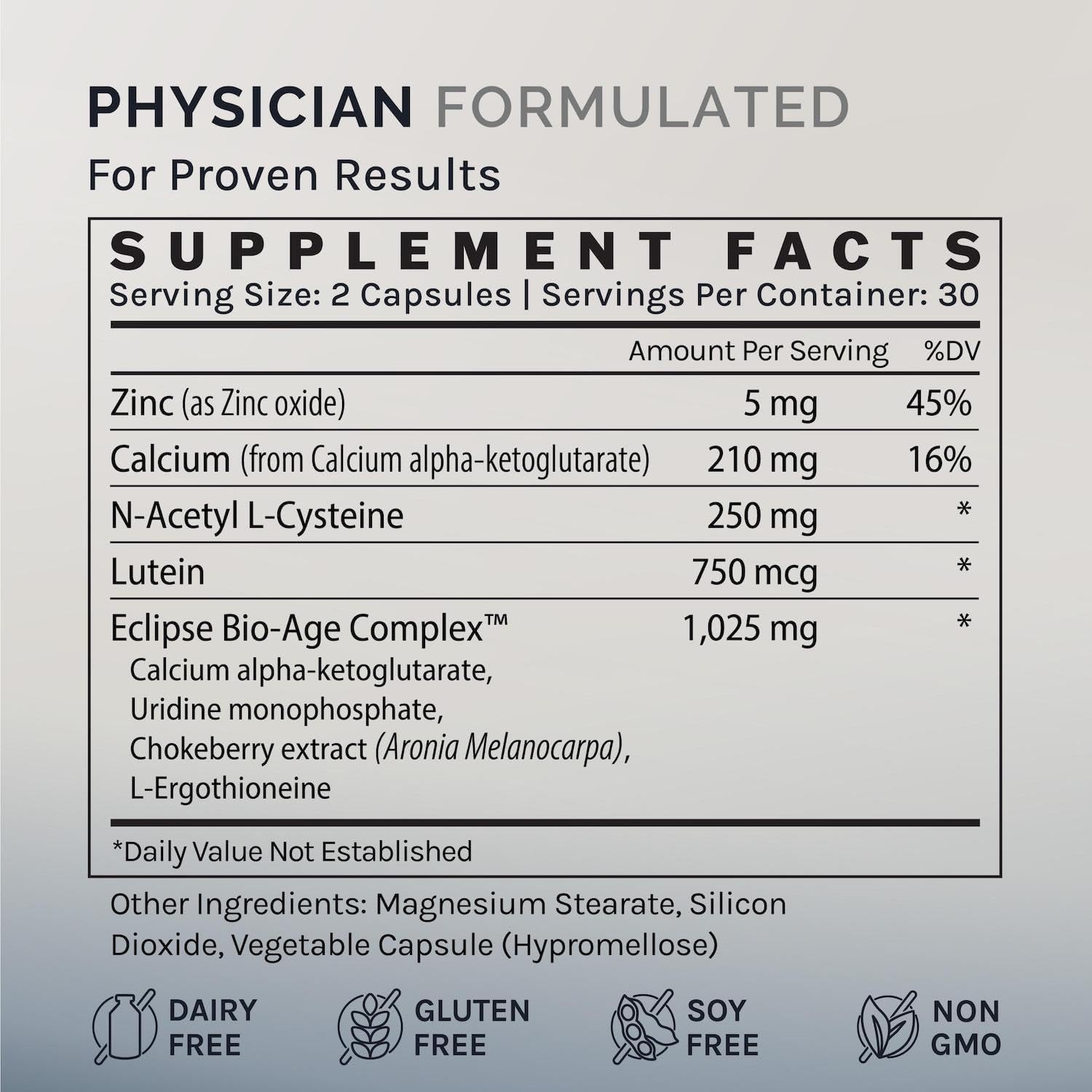 InfiniWell InfiniAge Longevity Supplements – Advanced Cellular Health with Lutein, NAC & Low-Dose Zinc (30 Capsules) - görsel 5