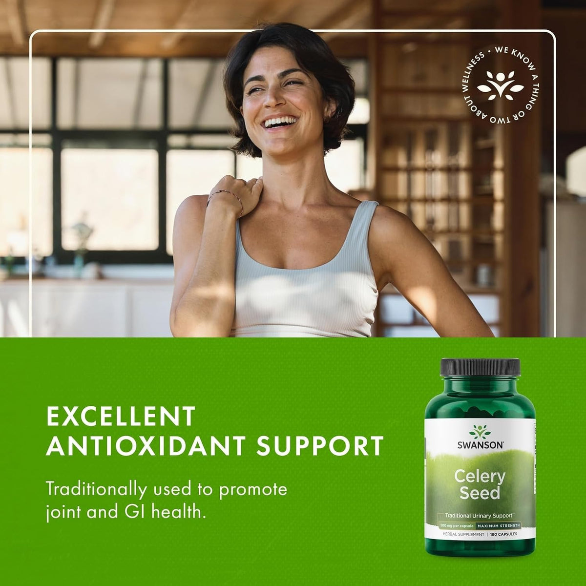 Swanson Celery Seed Maximum Strength - 500 mg, 180 Capsules (3 Pack) - görsel 6