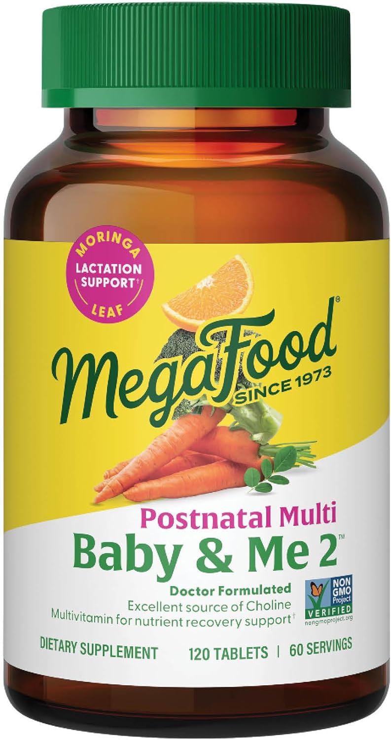 MegaFood Baby & Me 2 Postnatal Vitamins - 120 Tablets (60 Servings) - görsel 1