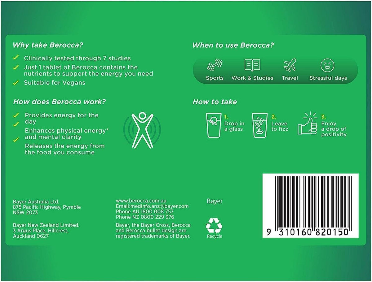 Berocca Performance Original 45 Effervescent Tablets - görsel 2