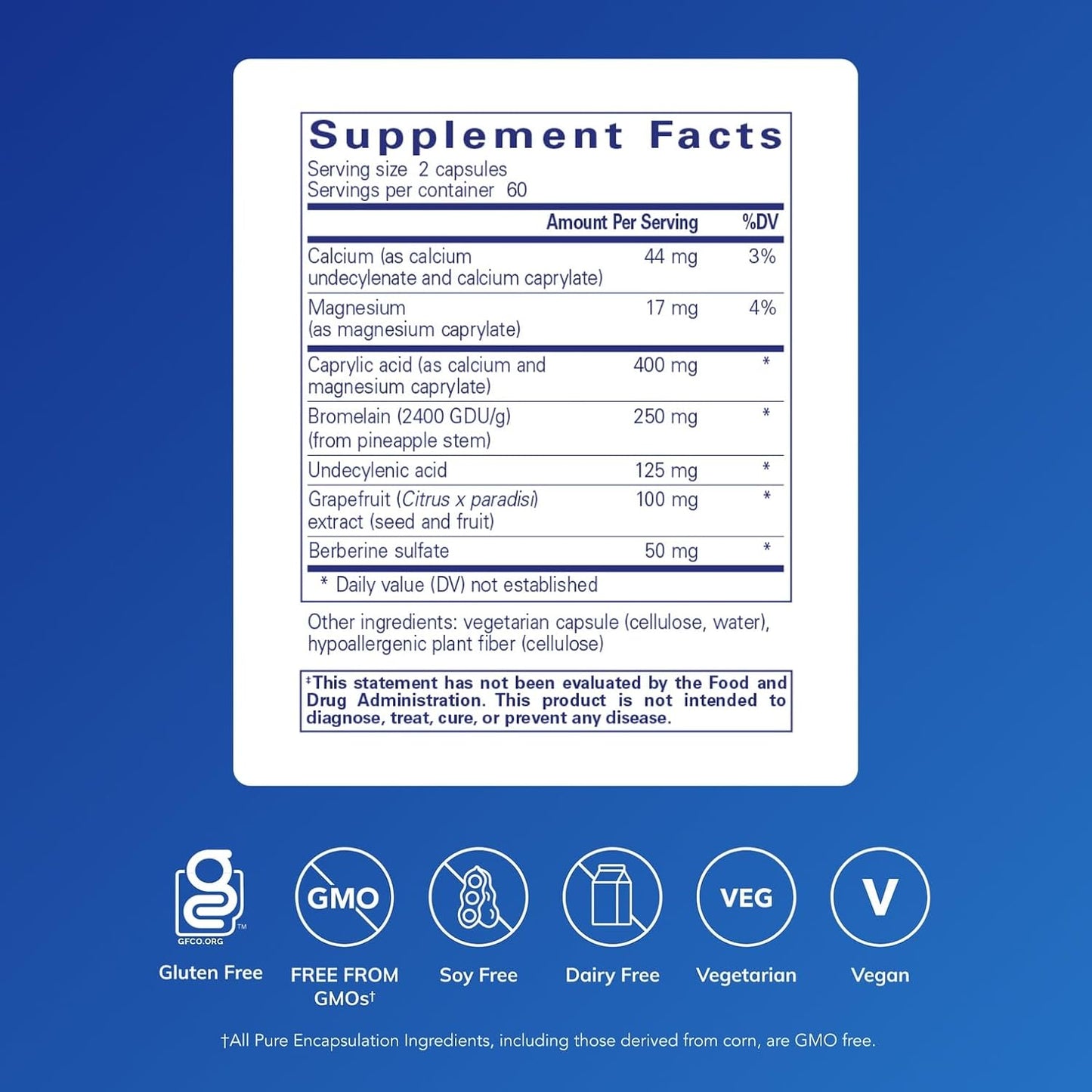 Pure Encapsulations A.C. Formula II - Hypoallergenic Dietary Supplement for Digestive Health (120 Capsules) - görsel 2
