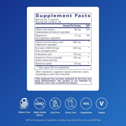 Pure Encapsulations A.C. Formula II - Hypoallergenic Dietary Supplement for Digestive Health (120 Capsules)