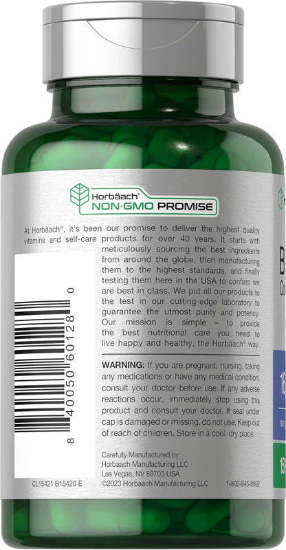 Horbäach Blueberry Concentrate Extract, 150 Capsules (Non-GMO, Gluten-free)
