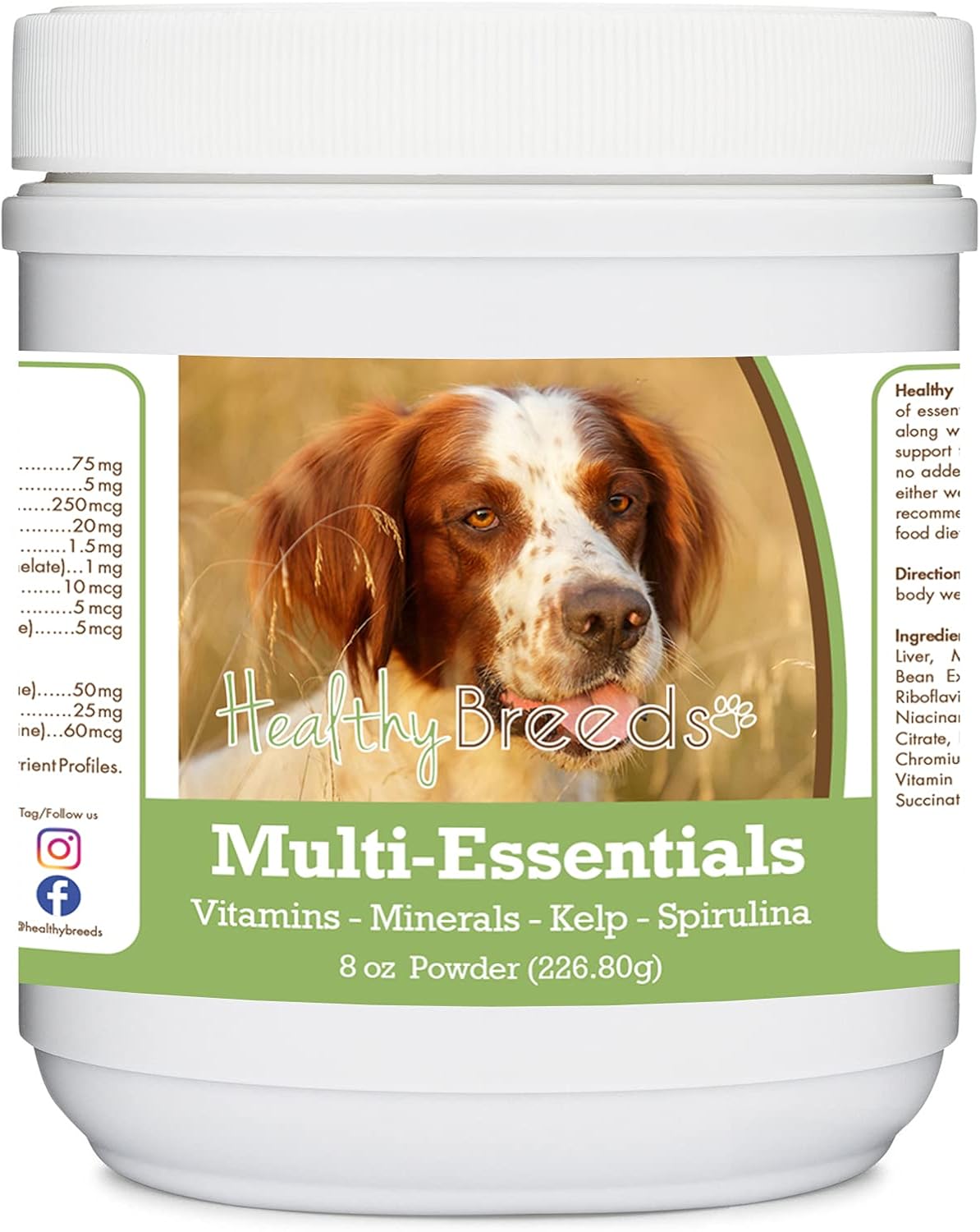 Healthy Breeds Irish Red and White Setter Multi-Essentials Powder for Dogs - an Ideal Supplement of Vitamins, Minerals and Antioxidants - 8 oz - görsel 1