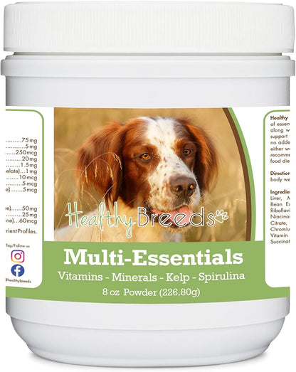 Healthy Breeds Irish Red and White Setter Multi-Essentials Powder for Dogs - an Ideal Supplement of Vitamins, Minerals and Antioxidants - 8 oz