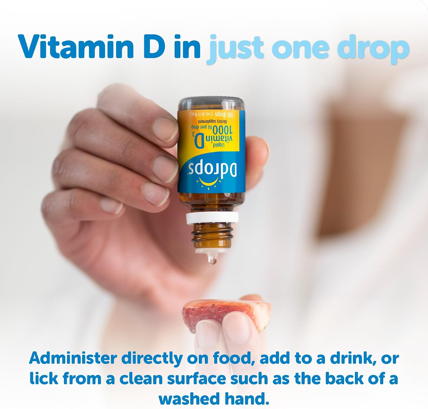 Ddrops Vitamin D3 1000 IU – 180 Drops, Liquid Supplement for Immune Support & Bone Health - görsel 5