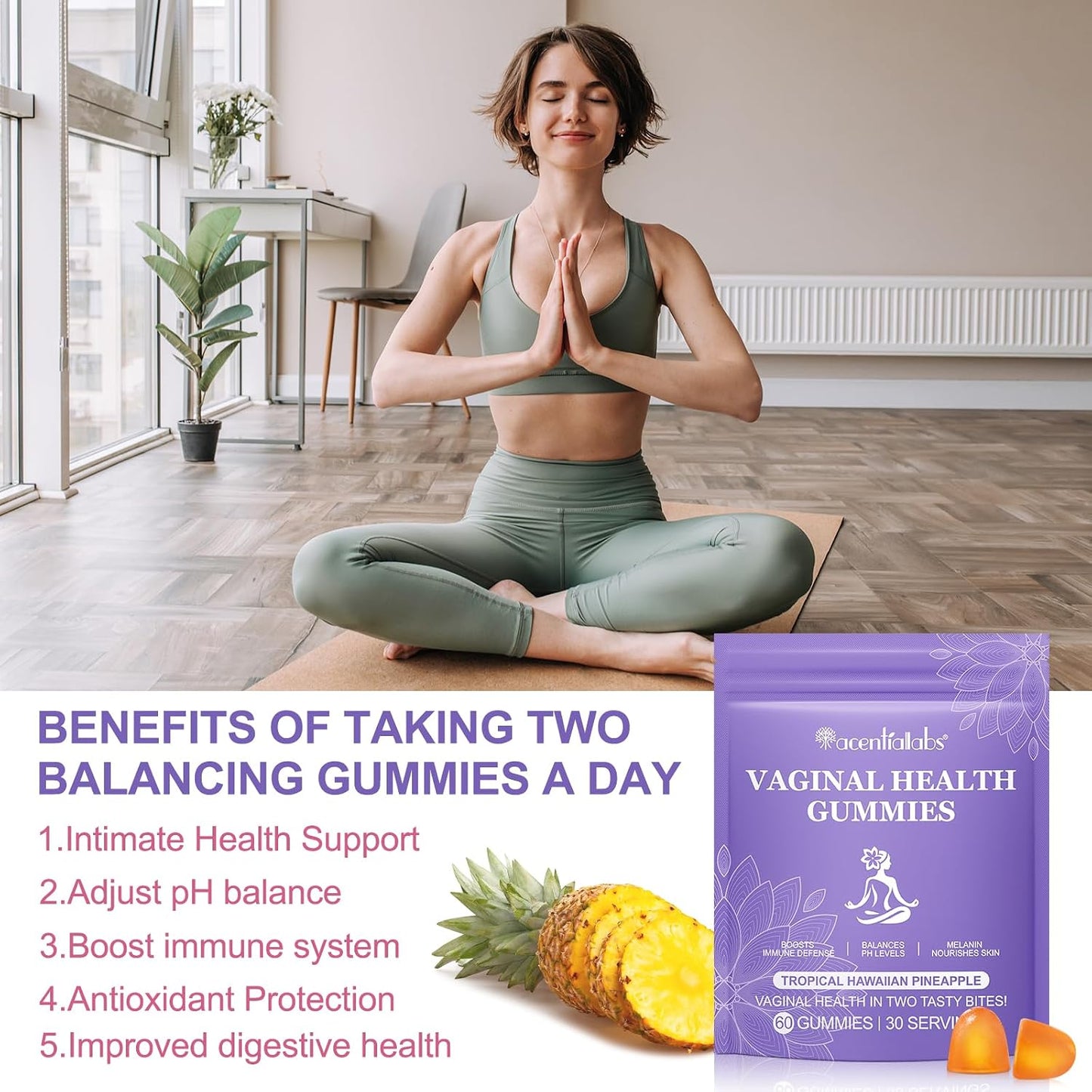 Vital Source Vaginal Probiotics Gummies for Women - pH Balance & Feminine Wellness, 60 Gummies - görsel 8