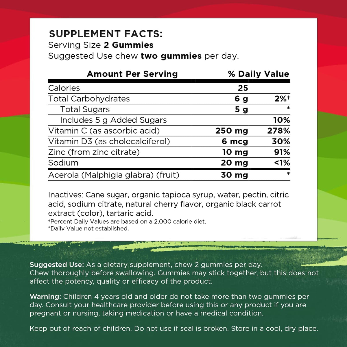 Swanson Immune Boost Gummies with Acerola, Zinc, and Vitamin C & D - Cherry, 60 Gummies - görsel 4