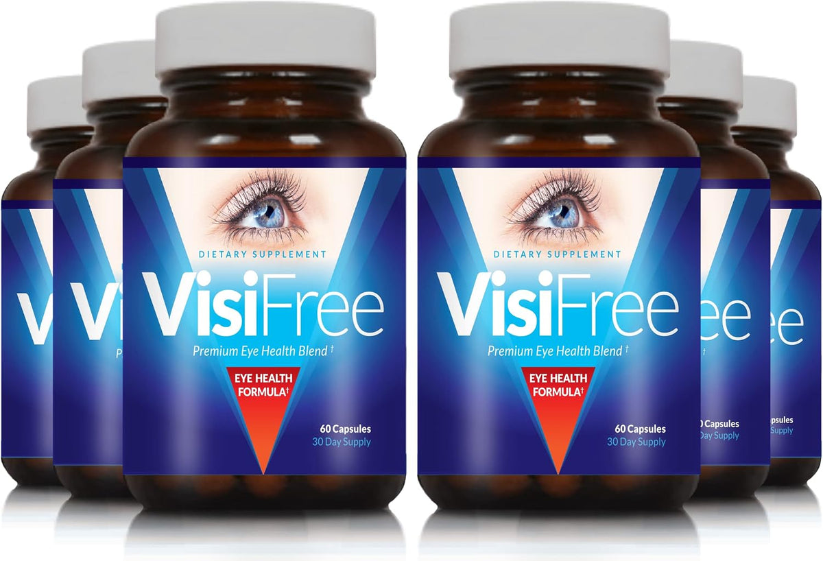 VisiFree Eye Supplements for Adults – Vision Support with Lutein & Zeaxanthin (6-Pack) - görsel 1